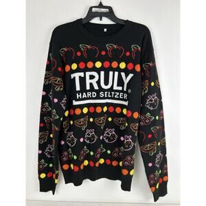TRULY Hard Seltzer Sweater Ugly Christmas Holiday‎ XL